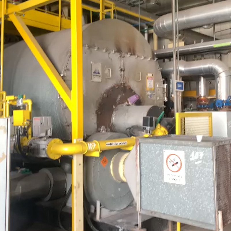 Caldeira Ata <br> • Capacidade: 7.000 kg/h <br>• Pressão: 12 bar